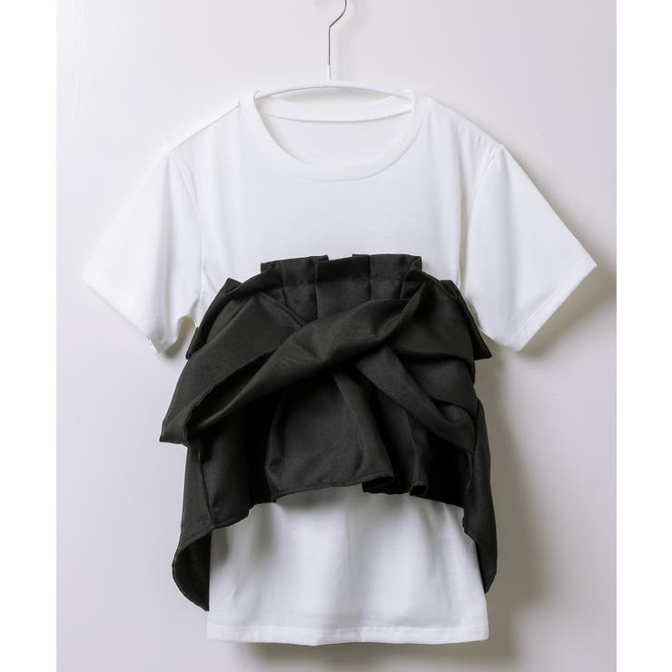 女らしいメリハリをつくる。ビスチェドッキングTシャツ tシャツ カットソー | HAPPY急便 by VERITA.JP | 詳細画像4 