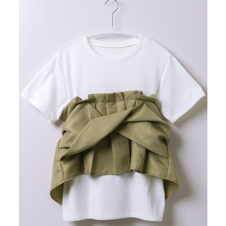 女らしいメリハリをつくる。ビスチェドッキングTシャツ tシャツ カットソー | HAPPY急便 by VERITA.JP | 詳細画像7 