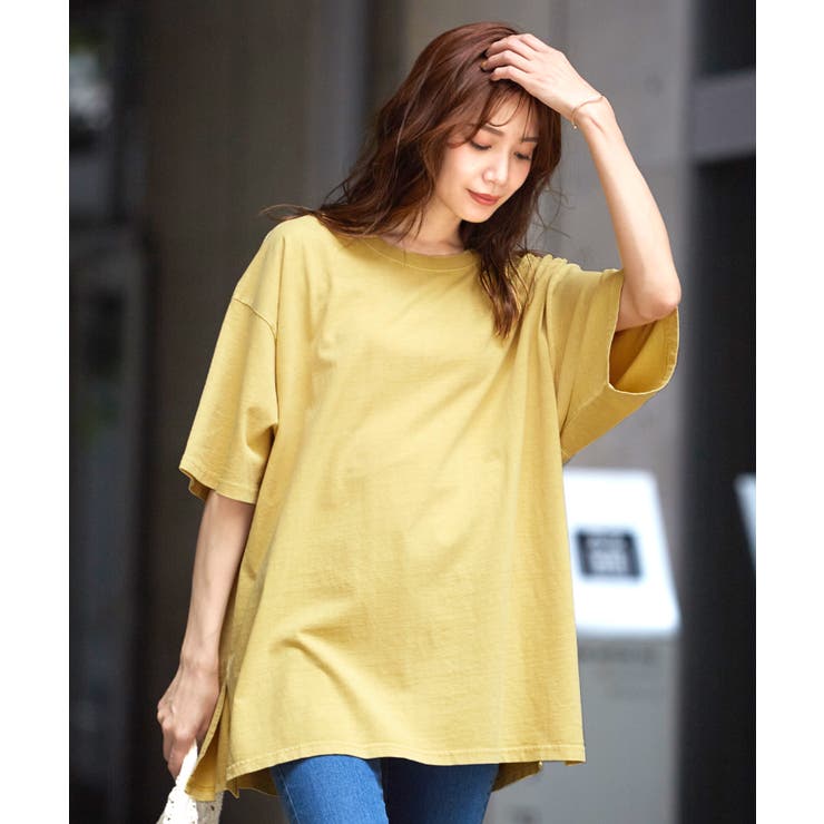 さらっと着れる、大人のカジュアルアイテム。ピグメントBIG Tシャツ t