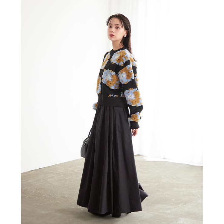 映える、華やかトップス。花柄ジャガードボアショートプル プルオーバー トップス | HAPPY急便 by VERITA.JP | 詳細画像17 