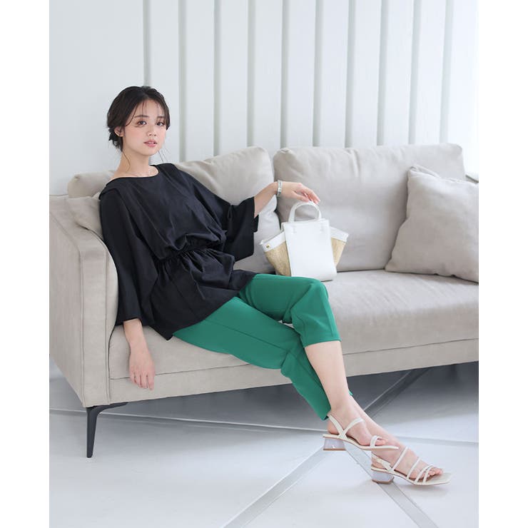 ラクしてスタイルアップ。リネンタッチペプラムドルマンブラウス ブラウス シャツ | HAPPY急便 by VERITA.JP | 詳細画像18 