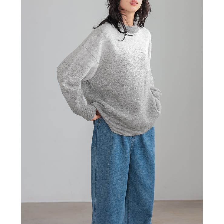 控えめラメで上品な大人style。グラデーションラメ クルーネックニット ニット | HAPPY急便 by VERITA.JP | 詳細画像11 