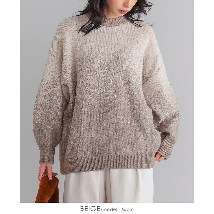 控えめラメで上品な大人style。グラデーションラメ クルーネックニット ニット | HAPPY急便 by VERITA.JP | 詳細画像12 