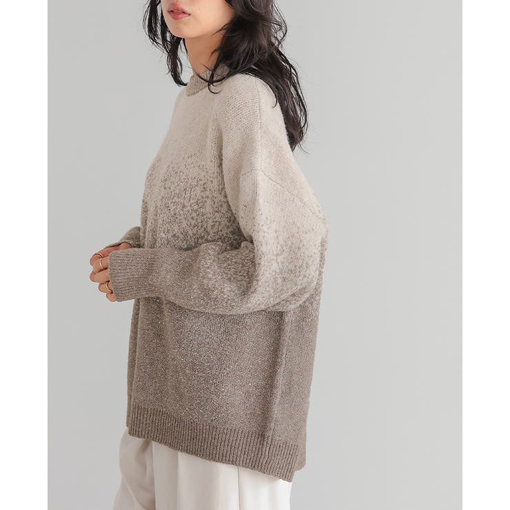 控えめラメで上品な大人style。グラデーションラメ クルーネックニット ニット | HAPPY急便 by VERITA.JP | 詳細画像15 