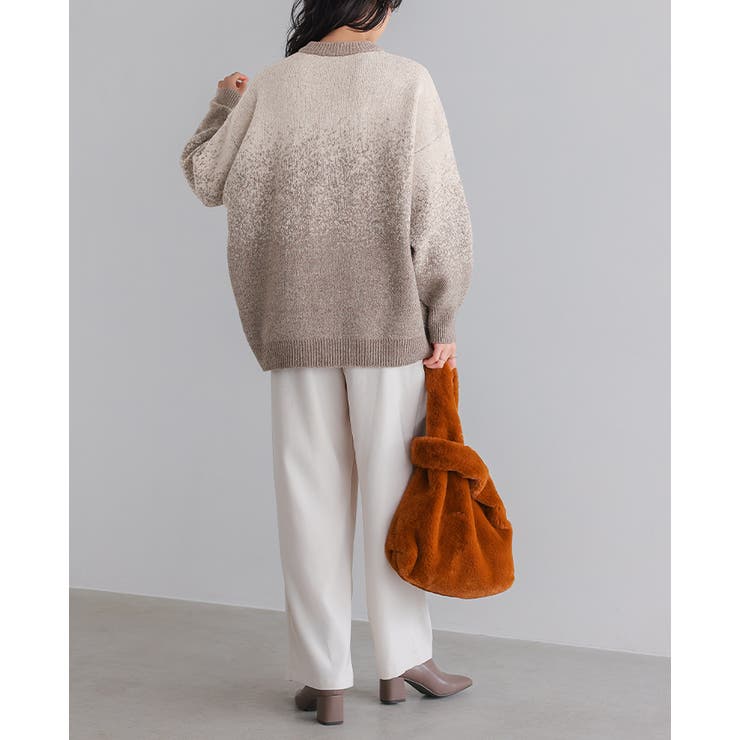 控えめラメで上品な大人style。グラデーションラメ クルーネックニット ニット | HAPPY急便 by VERITA.JP | 詳細画像16 