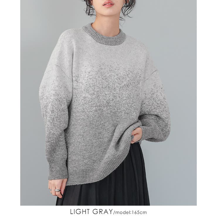 控えめラメで上品な大人style。グラデーションラメ クルーネックニット ニット | HAPPY急便 by VERITA.JP | 詳細画像4 