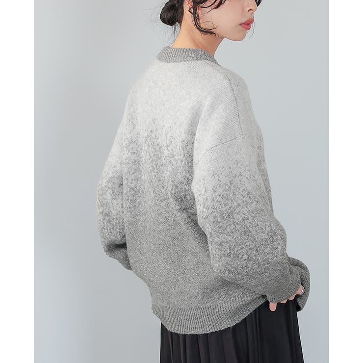 控えめラメで上品な大人style。グラデーションラメ クルーネックニット ニット | HAPPY急便 by VERITA.JP | 詳細画像5 