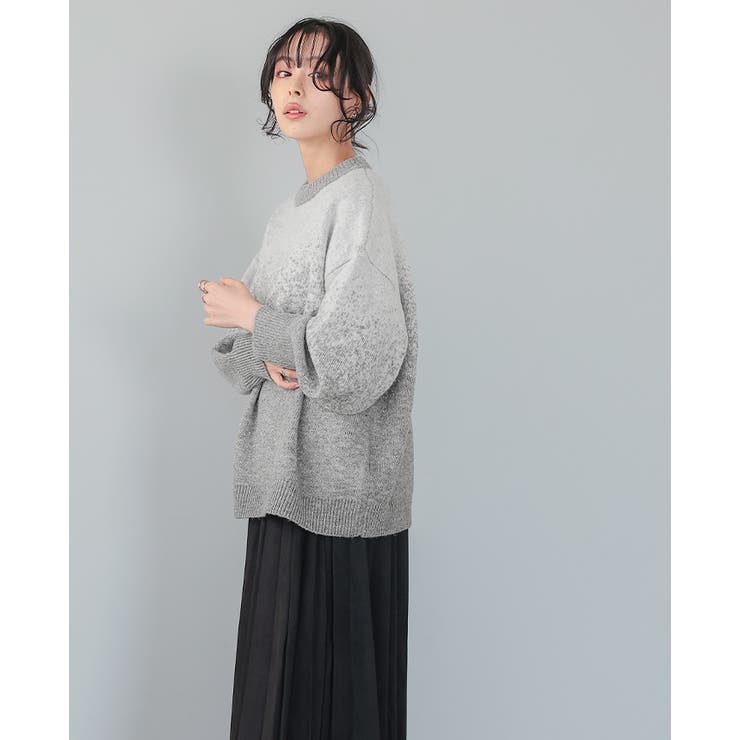 控えめラメで上品な大人style。グラデーションラメ クルーネックニット ニット | HAPPY急便 by VERITA.JP | 詳細画像6 