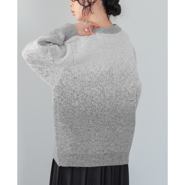 控えめラメで上品な大人style。グラデーションラメ クルーネックニット ニット | HAPPY急便 by VERITA.JP | 詳細画像8 