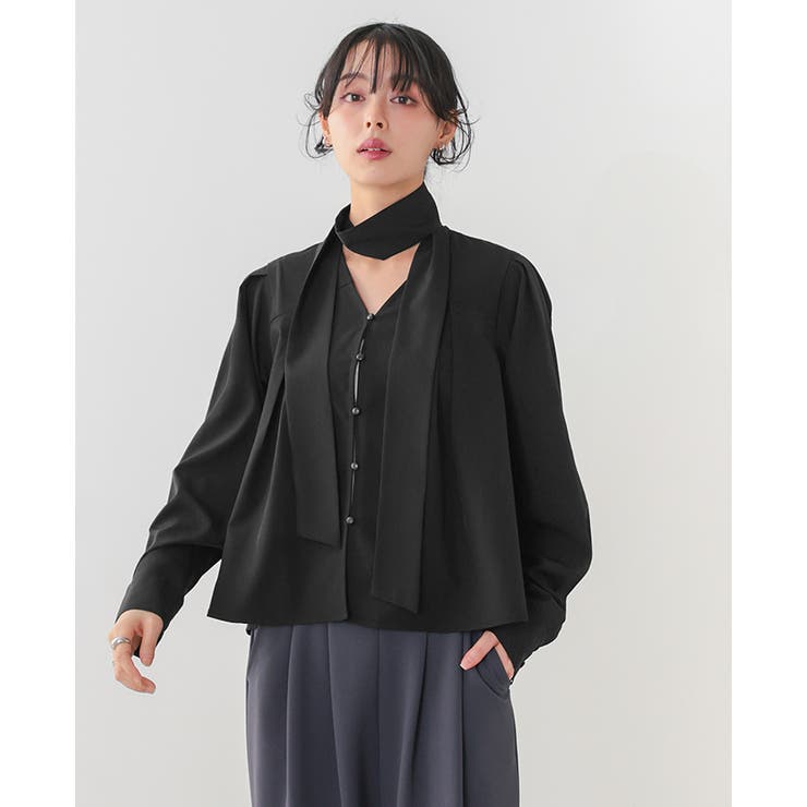 オンもオフも頼れる一枚。ボウタイ付きブラウス ブラウス シャツ | HAPPY急便 by VERITA.JP | 詳細画像16 