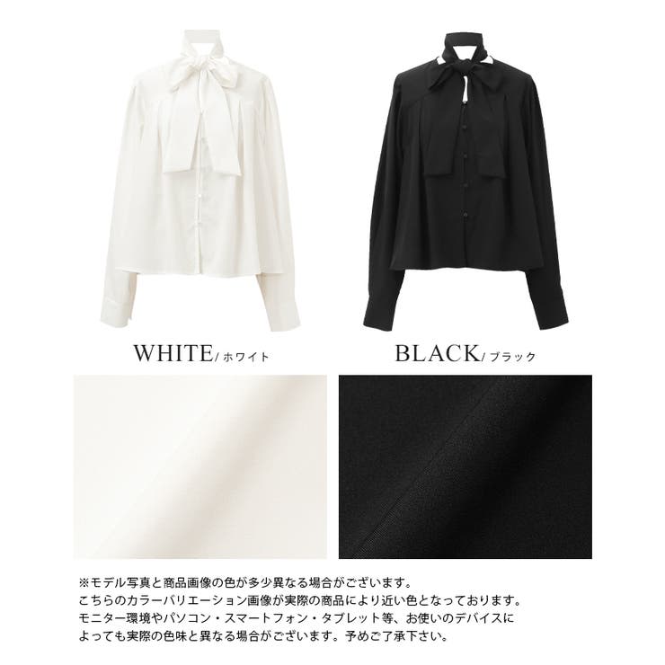 オンもオフも頼れる一枚。ボウタイ付きブラウス ブラウス シャツ | HAPPY急便 by VERITA.JP | 詳細画像5 
