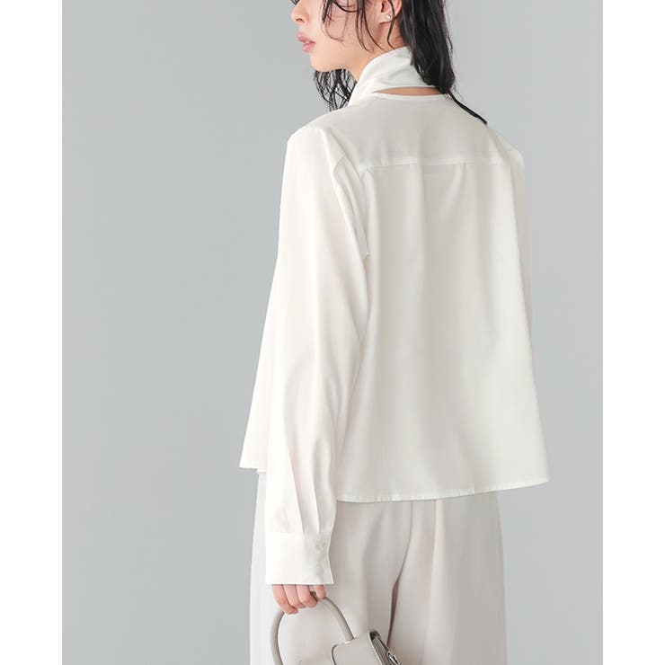 オンもオフも頼れる一枚。ボウタイ付きブラウス ブラウス シャツ | HAPPY急便 by VERITA.JP | 詳細画像9 