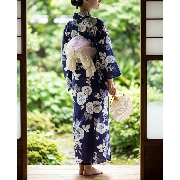 綿麻浴衣　Sサイズ 浴衣 レディース 綿麻 女性浴衣 単品 浴衣単品 ゆかた 大人 上品 個性