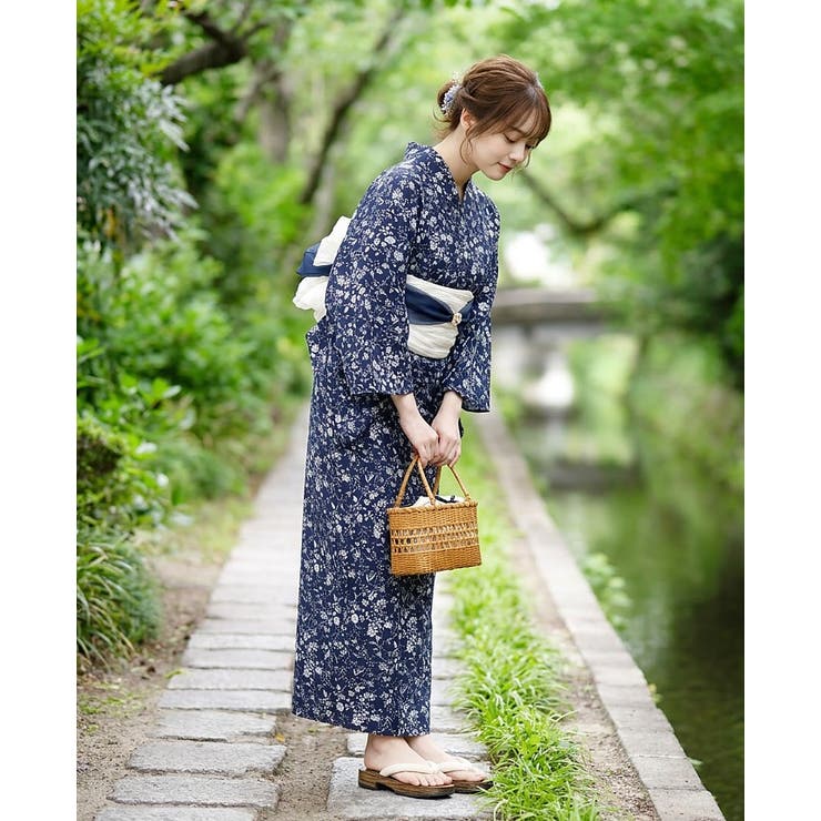 1人で着れる。ワンピース浴衣3点セット（ワンピース+羽織+兵児帯） セパレート … | HAPPY急便 by VERITA.JP | 詳細画像17 