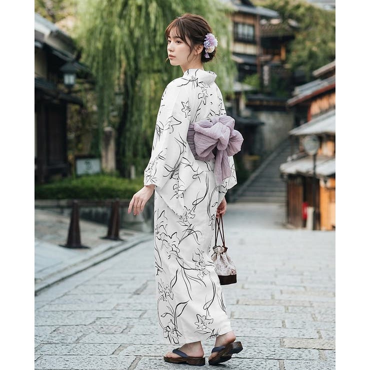 1人で着れる。ワンピース浴衣3点セット（ワンピース+羽織+兵児帯） セパレート … | HAPPY急便 by VERITA.JP | 詳細画像5 