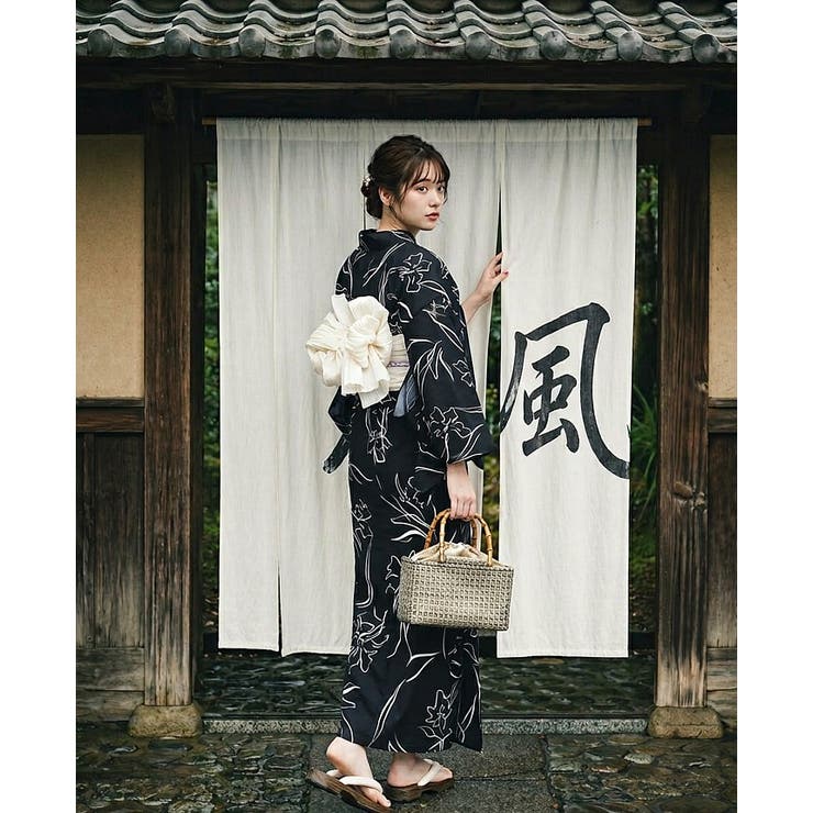 1人で着れる。ワンピース浴衣3点セット（ワンピース+羽織+兵児帯） セパレート … | HAPPY急便 by VERITA.JP | 詳細画像7 