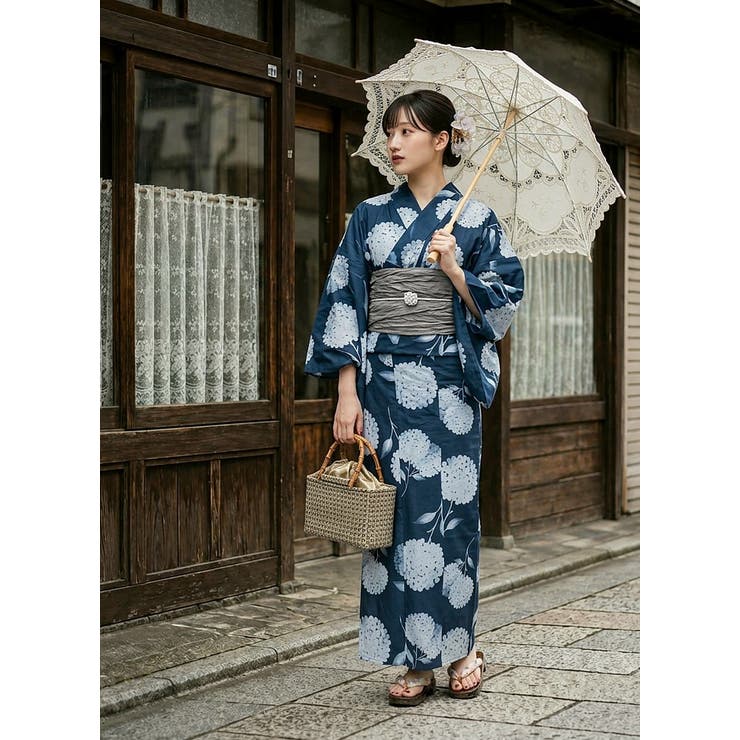 一人で簡単に着れる。綿二部式浴衣 浴衣 浴衣セット | HAPPY急便 by VERITA.JP | 詳細画像11 