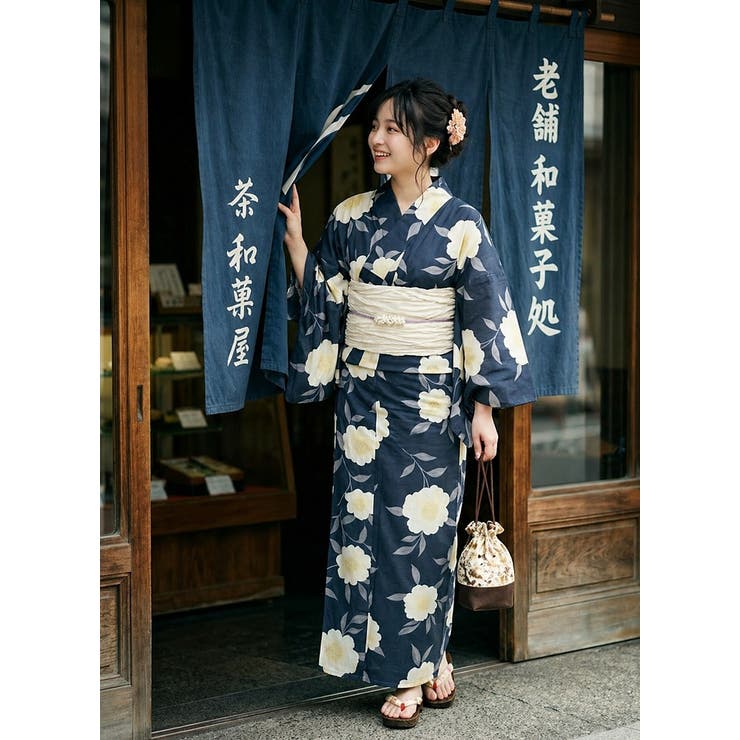 一人で簡単に着れる。綿二部式浴衣 浴衣 浴衣セット | HAPPY急便 by VERITA.JP | 詳細画像5 