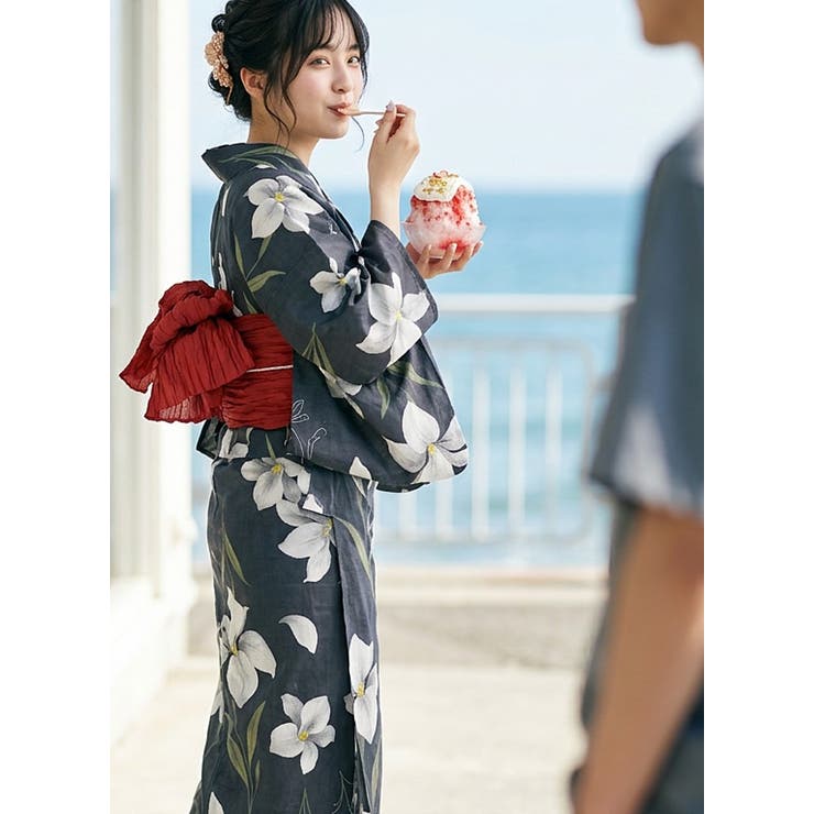 一人で簡単に着れる。綿二部式浴衣 浴衣 浴衣セット | HAPPY急便 by VERITA.JP | 詳細画像10 