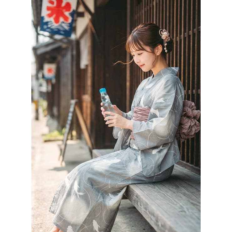 一人で簡単に着れる。綿二部式浴衣 浴衣 浴衣セット | HAPPY急便 by VERITA.JP | 詳細画像18 