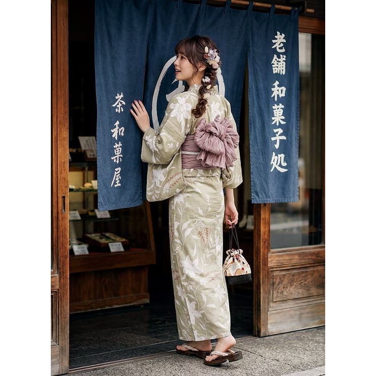 一人で簡単に着れる。綿二部式浴衣 浴衣 浴衣セット | HAPPY急便 by VERITA.JP | 詳細画像4 