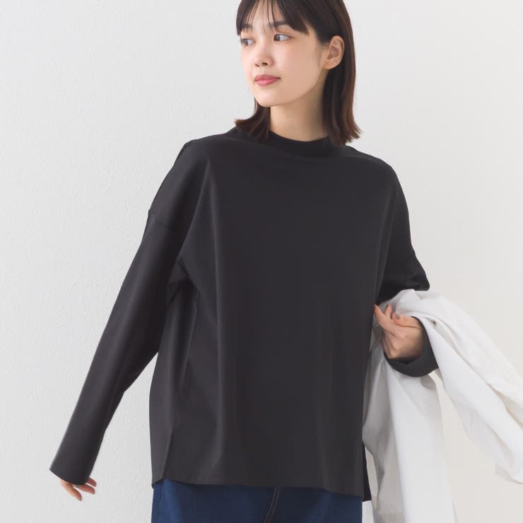 【新品未使用】完売PING 接触冷感モックネックグレーシャツ＆白スカートS 接触冷感7分袖モックネックカットソー M-L 【メール便対応可