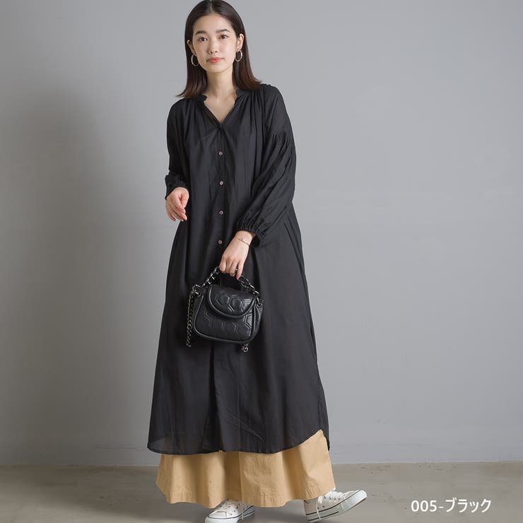 Omnes コットンボイル 袖ボリュームワンピース 品番 Hptw Haptic ハプティック のレディースファッション通販 Shoplist ショップリスト