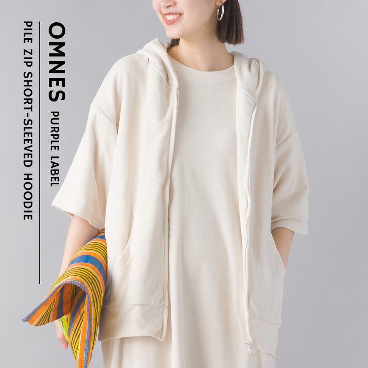おすすめ OMNES】パイルZIP半袖パーカー[品番：HPTW0001237]｜OMNES トップス