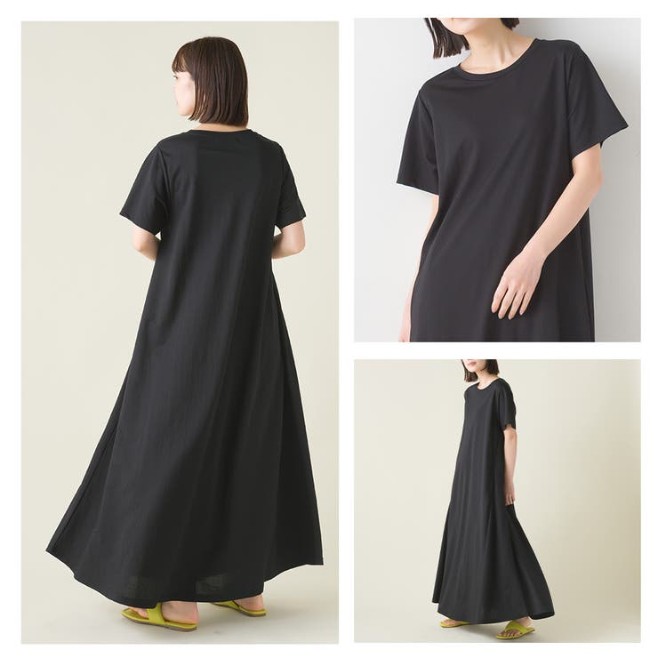 OMNES Another Edition ワンピース 接触冷感レーヨンナイロン