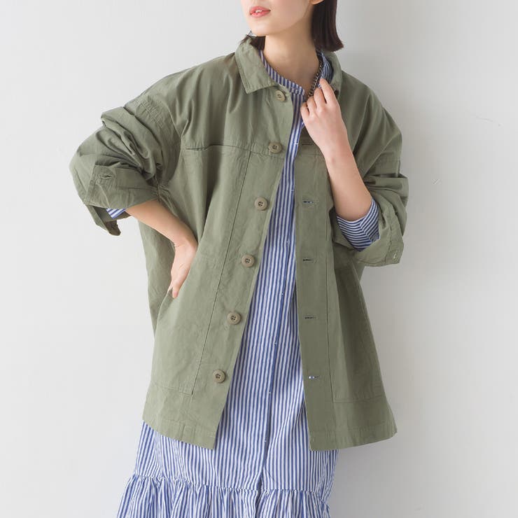 OMNES】ユニセックス ウォッシュ加工ダンプ M65カバーオール
