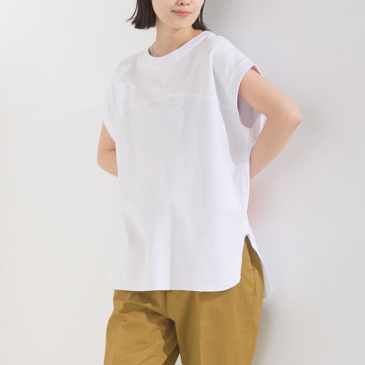 agne's b. FEMME ノースリーブ プルオーバー（ネイビー） セール】〈手洗い可能〉ペーパー ポリエステル ノースリーブ