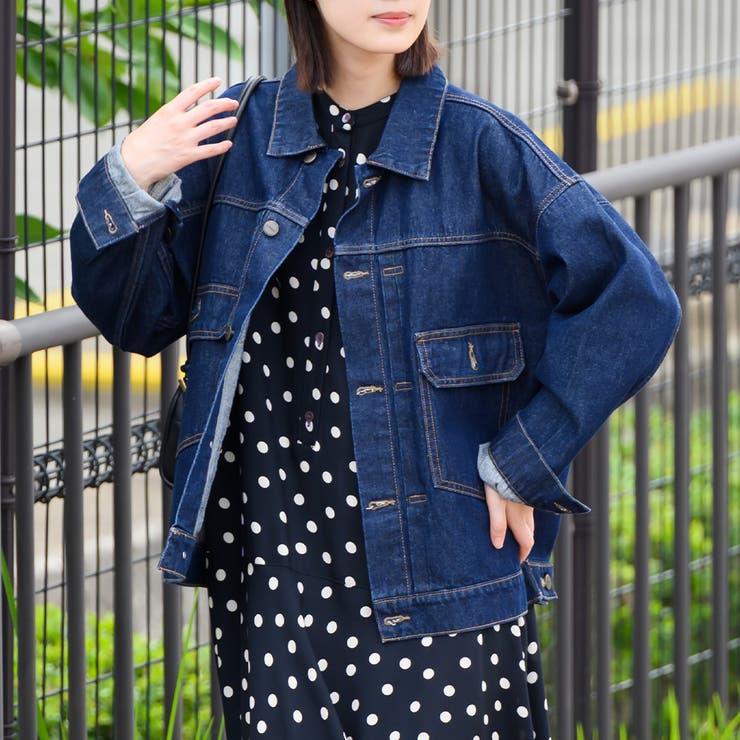 最も優遇の OMNES】ユニセックス デニムジャケット[品番 ビッグシルエット Mサイズ