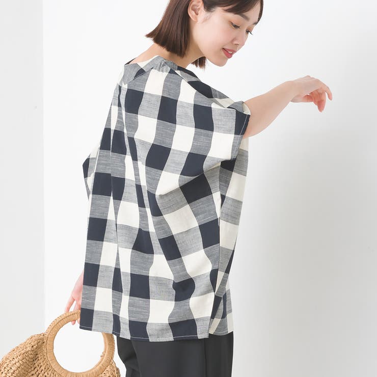 MASONPRINCE コットン ルーズ 長袖 チェック柄 シャツ WOODENDOLL (ウッディンドール) コットンブレンド チェック柄