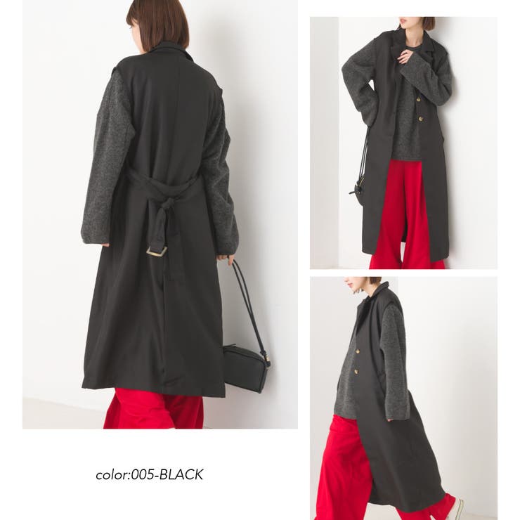 UNLIENS ロングトレンチジレ long trench gilet AK034 – UNLÍENS