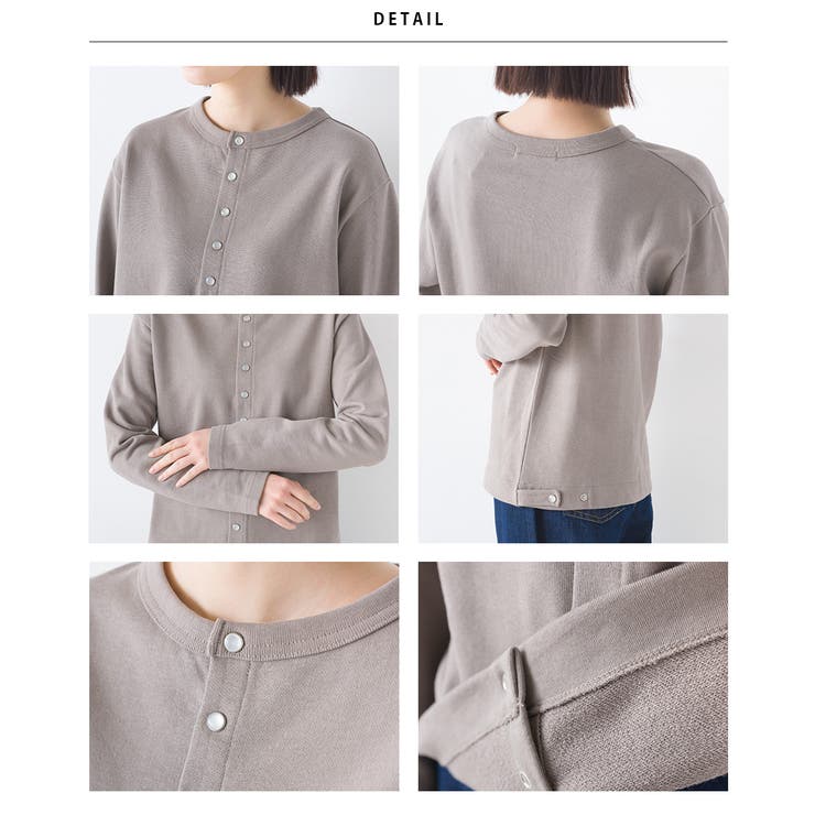 【OMNES】裏毛スウェットパールドットカーディガン | OMNES | 詳細画像15