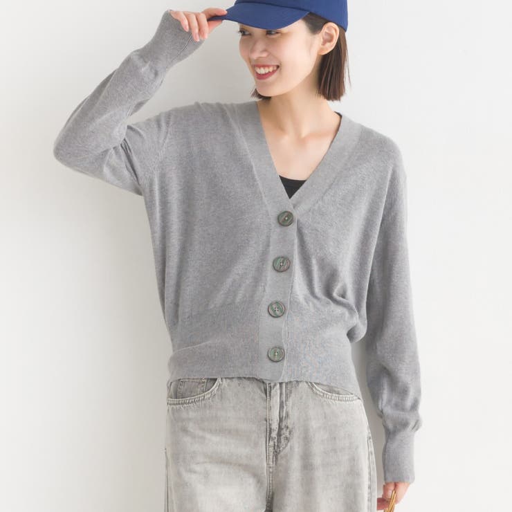 marle】RN Vネックショートニットカーディガン 全7色[品番