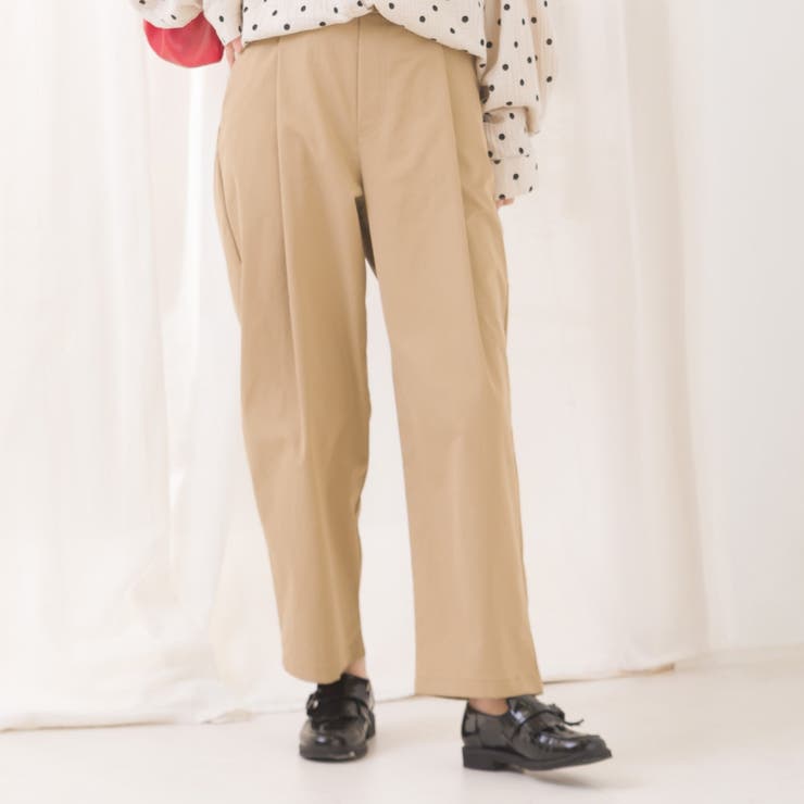 033-ベージュ | 【OMNES】撥水加工高密度ストレッチツイルタックパンツ | OMNES