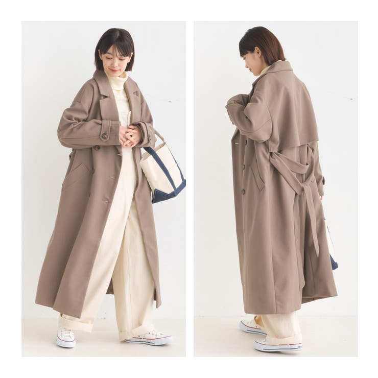 【OMNES】ニットモッサライト ウィンタートレンチコート