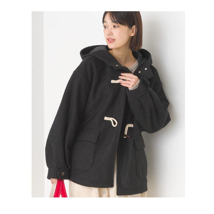 良品レディースLL☆イネド アンゴラウールコート （INED