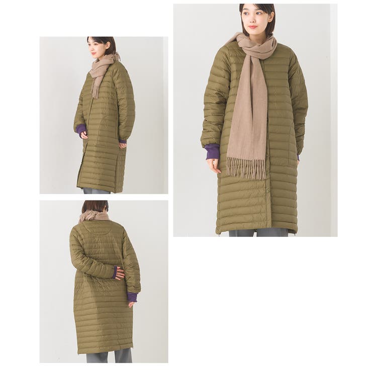 OMNES】インナーダウン サイドジップロングジャケット[品番