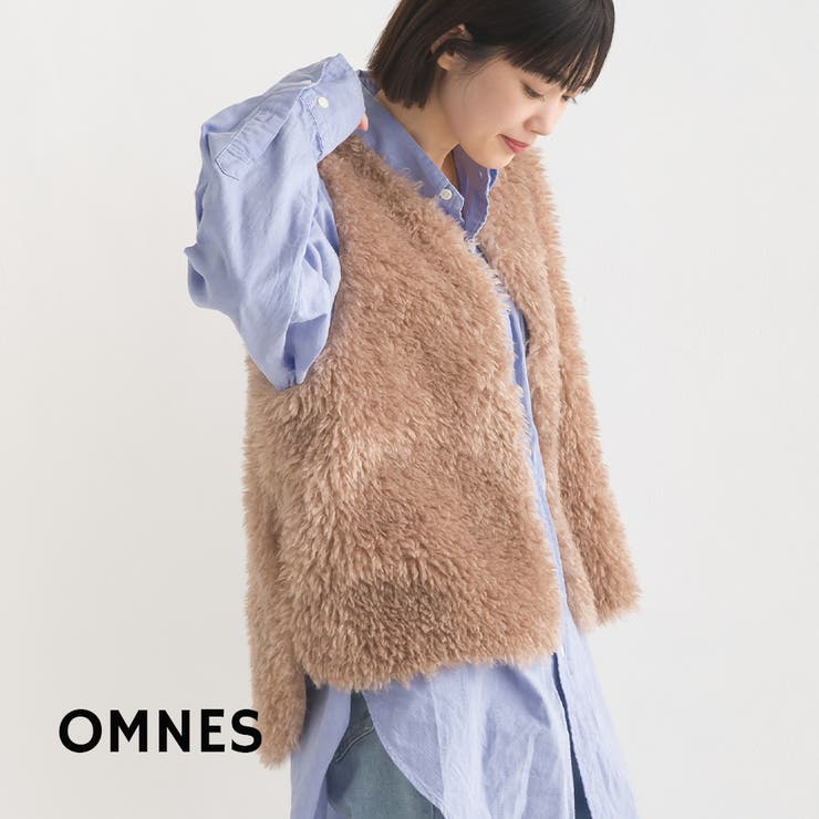 OMNES】プードルファーリバーシブルベスト[品番：HPTW0001269