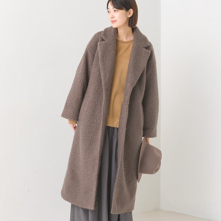 OMNES】フェイクリングウール シングルチェスターコート[品番