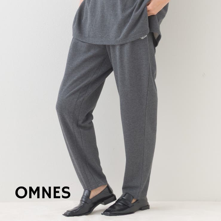 【OMNES】テック裏毛タックスウェットテーパードパンツ | OMNES | 詳細画像1 