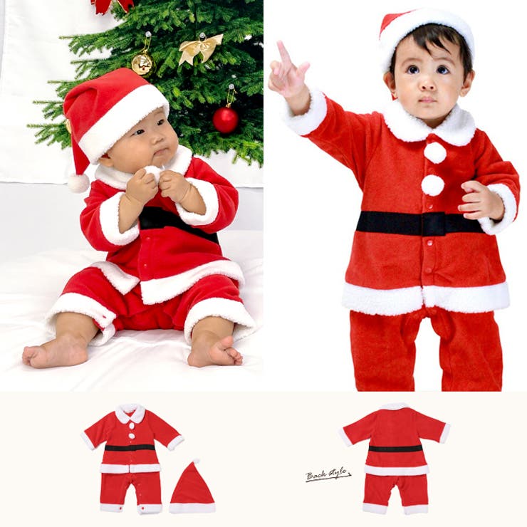 サンタ ロンパース カバーオール 新生児 服 サンタ 干支うさぎ コスチューム ベビー キッズ 子供服  クリスマス サンタクロース サンタ着ぐるみ ベビー コスチューム サンタ 衣装  サンタベビー サンタ 