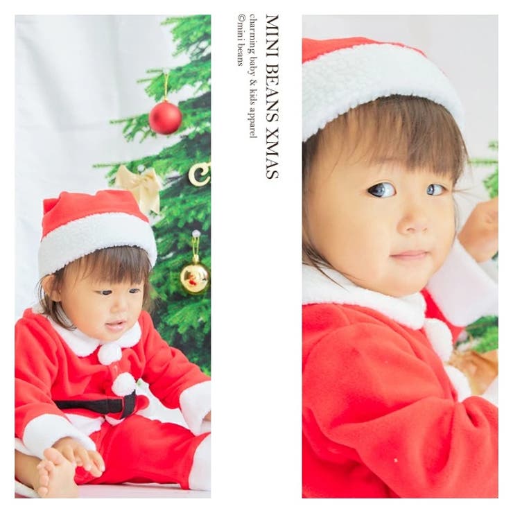サンタスーツ ベビーサンタ 新生児　服 子供服 キッズ ベビー サンタカバーオル 着ぐるみサンタ サンタロンパース 着ぐるみ　ベビー服 サンタ キグルミ コスチューム クリスマス 記念撮影