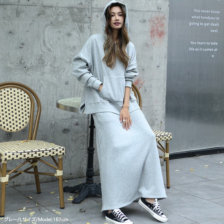 ロングスカート 裏起毛 ロングスカート | HENANA  | 詳細画像11 