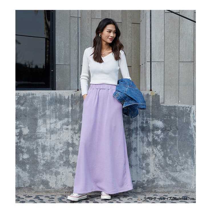 ロングスカート 裏起毛 ロングスカート | HENANA  | 詳細画像30 