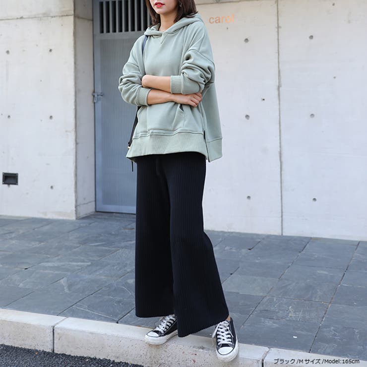 本格ニットパンツ リブニット スリット | HENANA  | 詳細画像11 