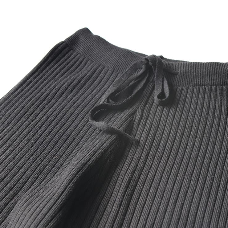 本格ニットパンツ リブニット スリット | HENANA  | 詳細画像13 