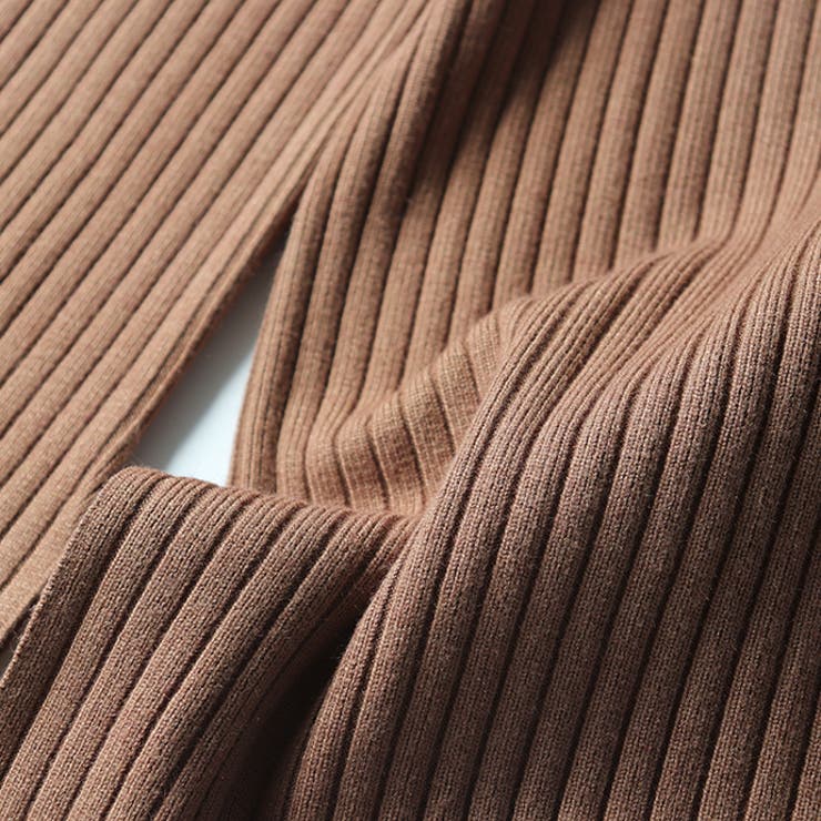 本格ニットパンツ リブニット スリット | HENANA  | 詳細画像14 